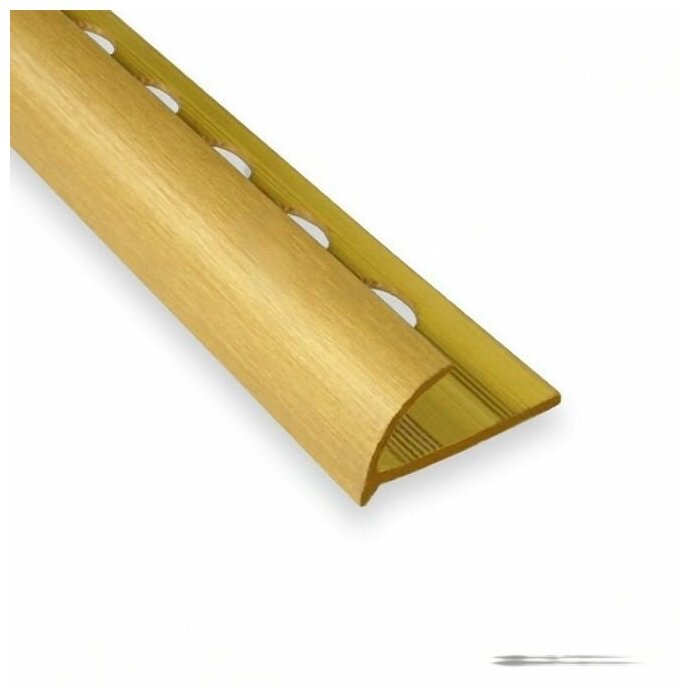 Раскладка для плитки угол внешний полукруглый 10 мм шлифованный, длина 2,7 м