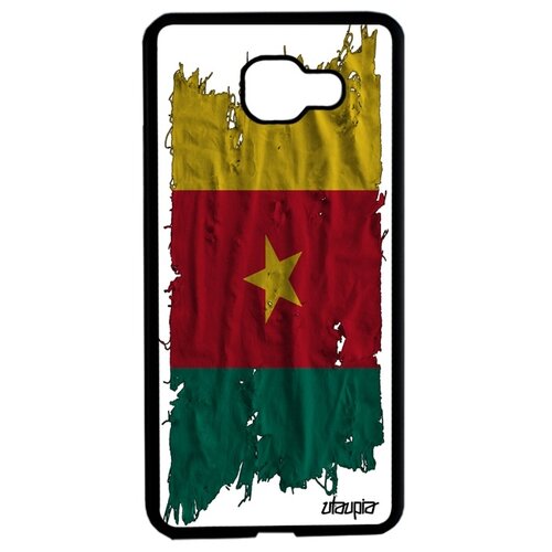 фото Чехол для мобильного samsung galaxy a5 2016, "флаг камеруна на ткани" страна utaupia
