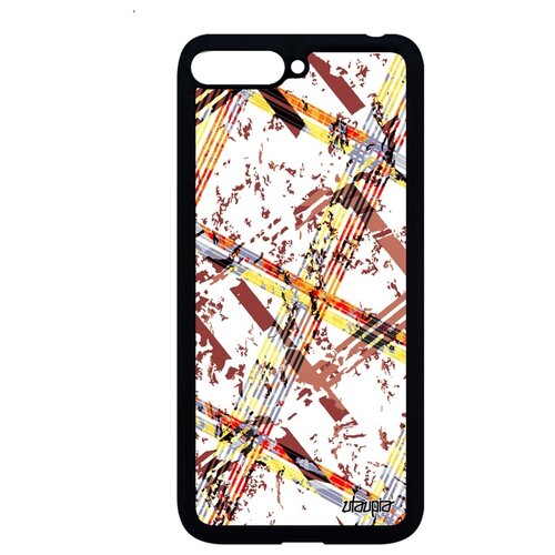 фото Чехол на мобильный huawei y6 2018, "тартан плитка" квадрат текстура utaupia