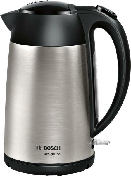 Чайник электрический Bosch TWK3P420 1.7л. 2400Вт черный (корпус: нержавеющая сталь)