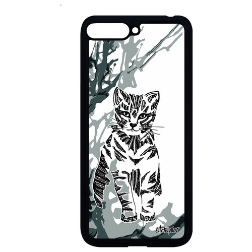 фото Чехол на мобильный huawei y6 2018, "кот" тигристый котенок utaupia
