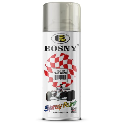 Лак Bosny Spray Paint, 191 flat clear, матовая, 400 мл