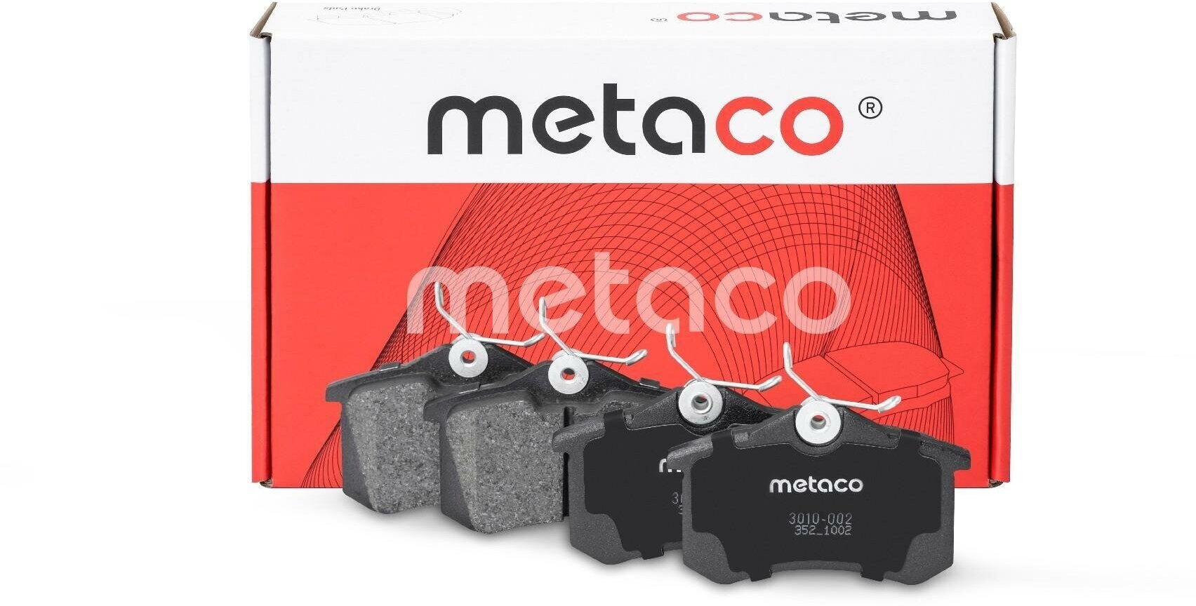 Колодки тормозные задние дисковые к-кт Metaco 3010-002