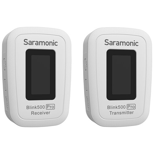 Saramonic Blink500 Pro B1, разъем: mini jack 3.5 mm, белый микрофон saramonic vmic mini pro двукапсульный направленный 3 5 мм trs trrs