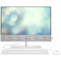 23.8" Моноблок HP Pavilion 24-k0012ur 14Q33EA, 1920x1080, Intel Core i3-10300T 3 ГГц, RAM 4 ГБ, SSD 128 ГБ, HDD 1 ТБ, Intel UHD Graphics 630, DOS, белый