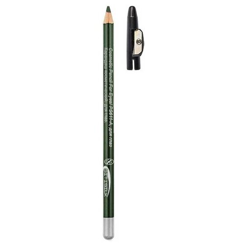 Sitisilk Карандаш косметический для глаз с точилкой Cosmetic Pencil For Eyes, PS 611-A, тон 05 болотный, дерево