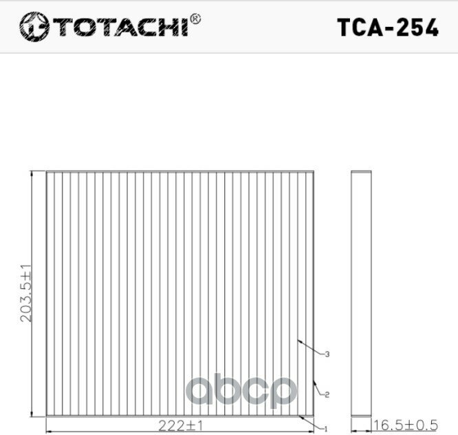 Totachi Tca-254 Vic Ac-003 Oem 97133-2E200 Mann Cu 2336 TOTACHI арт. TCA254