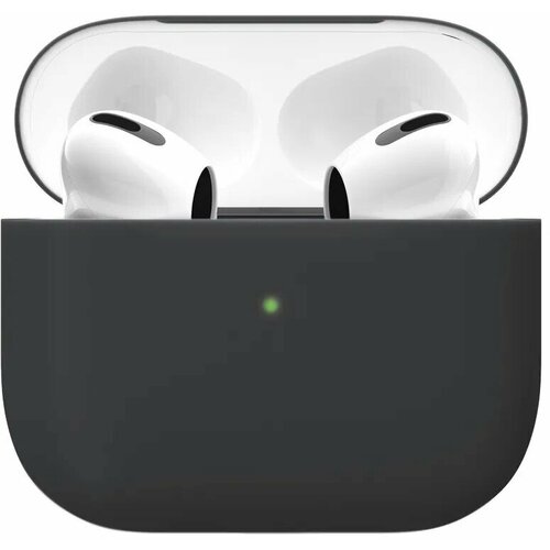 Силиконовый чехол VLP Silicone Case Soft Touch для Apple AirPods 3 Black силиконовый чехол vlp silicone case soft touch для apple airpods 3 red