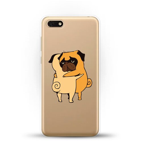 фото Силиконовый чехол мопсы на huawei y5 lite (2018) andy & paul