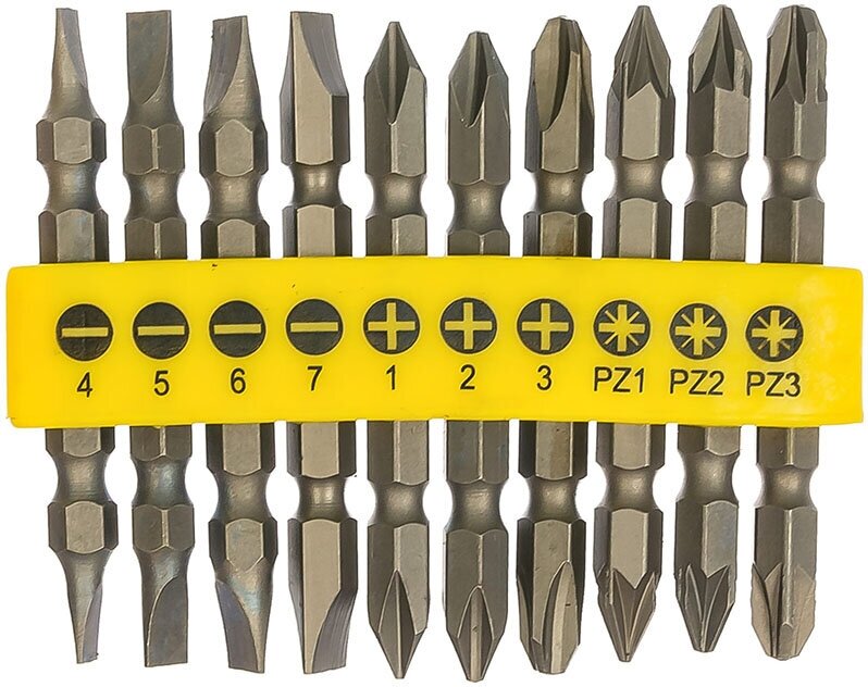 Бибер 84942 Набор бит 10 предметов (10шт) / BIBER 84942 Набор бит 10 предметов (упак. 10шт.)