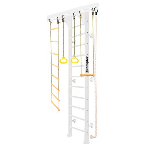 Шведская стенка Kampfer Wooden Ladder Wall 3 м, жемчужный шведская стенка kampfer wooden ladder wall basketball shield 6 жемчужный белый