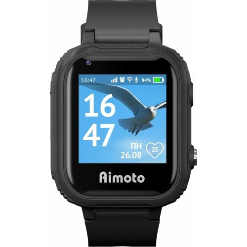 детские часы aimoto pro 4g red Смарт-часы Кнопка Жизни Aimoto Pro 4G, 1.4, черный / черный [8100801]