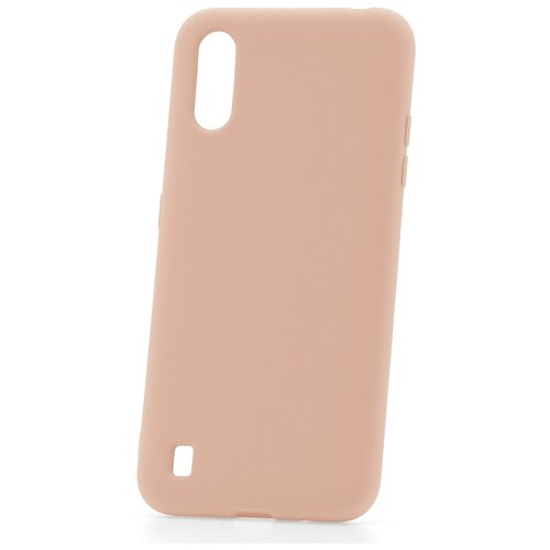 фото Чехол на samsung galaxy a01/a015 derbi slim silicone-3 розовый песок