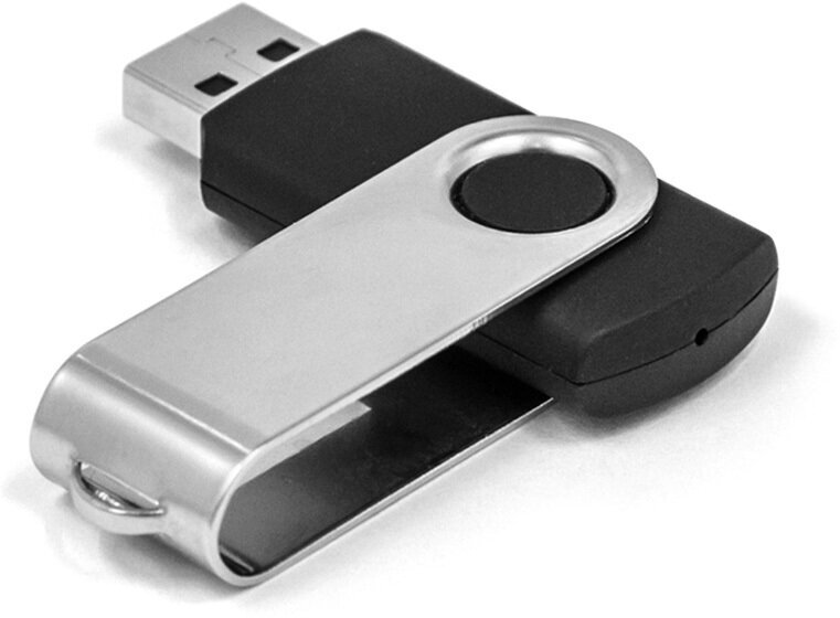 Флеш накопитель 64GB Mirex Swivel, USB 2.0, Черный - фото №8