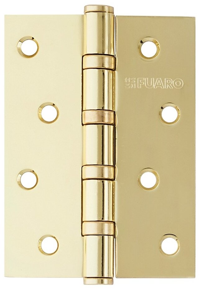 Петля универсальная Fuaro 4BB 100x75x2.5 мм сталь цвет латунь - фото №2