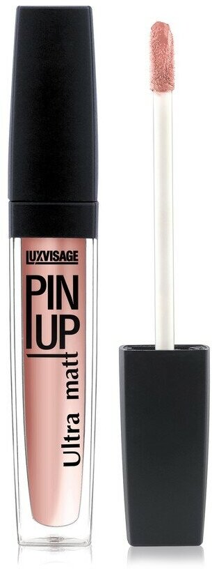 Блеск для губ `LUXVISAGE` `PIN UP` ULTRA MATT матовый тон 20 pink sand