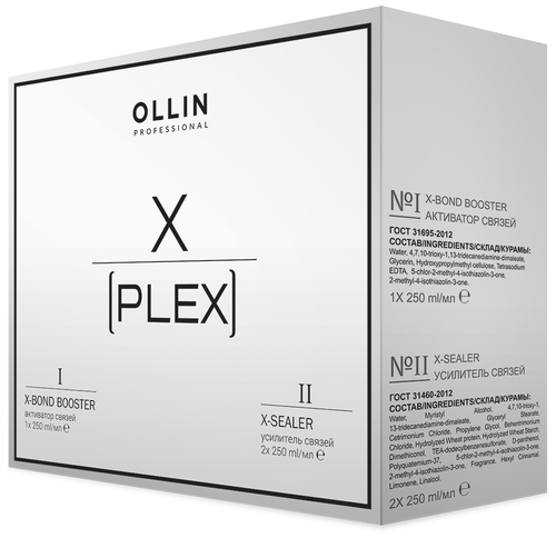 OLLIN Professional X-Plex Набор для волос, 250 мл, 3 уп.