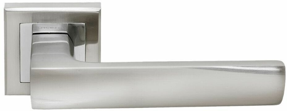 Ручка дверная Rucetti (Ручетти) RAP 14-S SN/CP Цвет - Белый никель/Хром