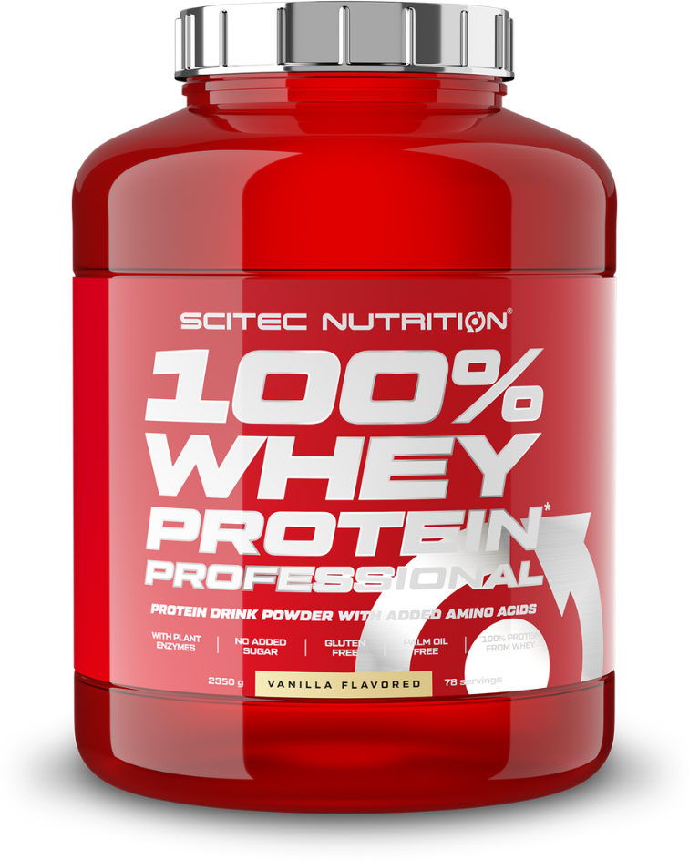 Scitec Nutrition 100% Whey Protein Professional, 2350 гр, ваниль