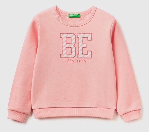 Свитшот UNITED COLORS OF BENETTON, размер 110 (XS), розовый