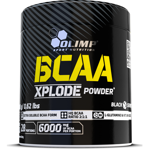 BCAA Olimp Sport Nutrition Xplode, фруктовый пунш, 280 гр. аминокислотный комплекс olimp sport nutrition 4 1 1 xplode powder фруктовый пунш 200 гр