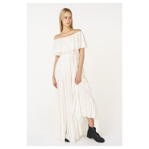 фото Платье gem lipinskaya brand lb283-10 женское цвет белый однотонный р-р onesize