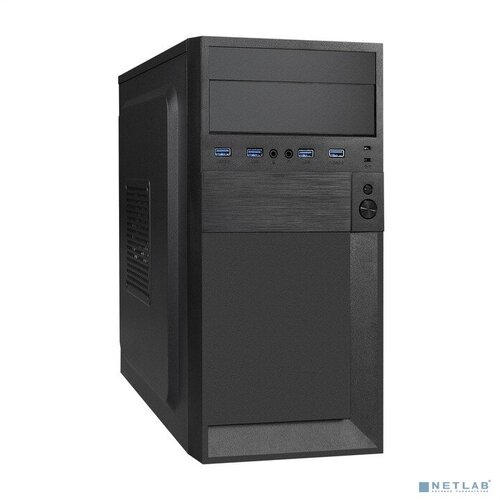 EXEGATE Корпуса Exegate EX291149RUS Корпус Minitower ExeGate BAA-105U4-01 (mATX, без БП, 4*USB3.0, HD аудио, черный) чёрный