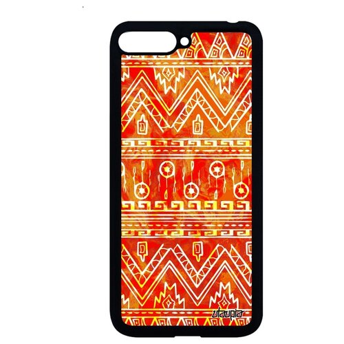 фото Чехол на телефон huawei y6 2018, "ацтекские мотивы" геометрический декоративный utaupia