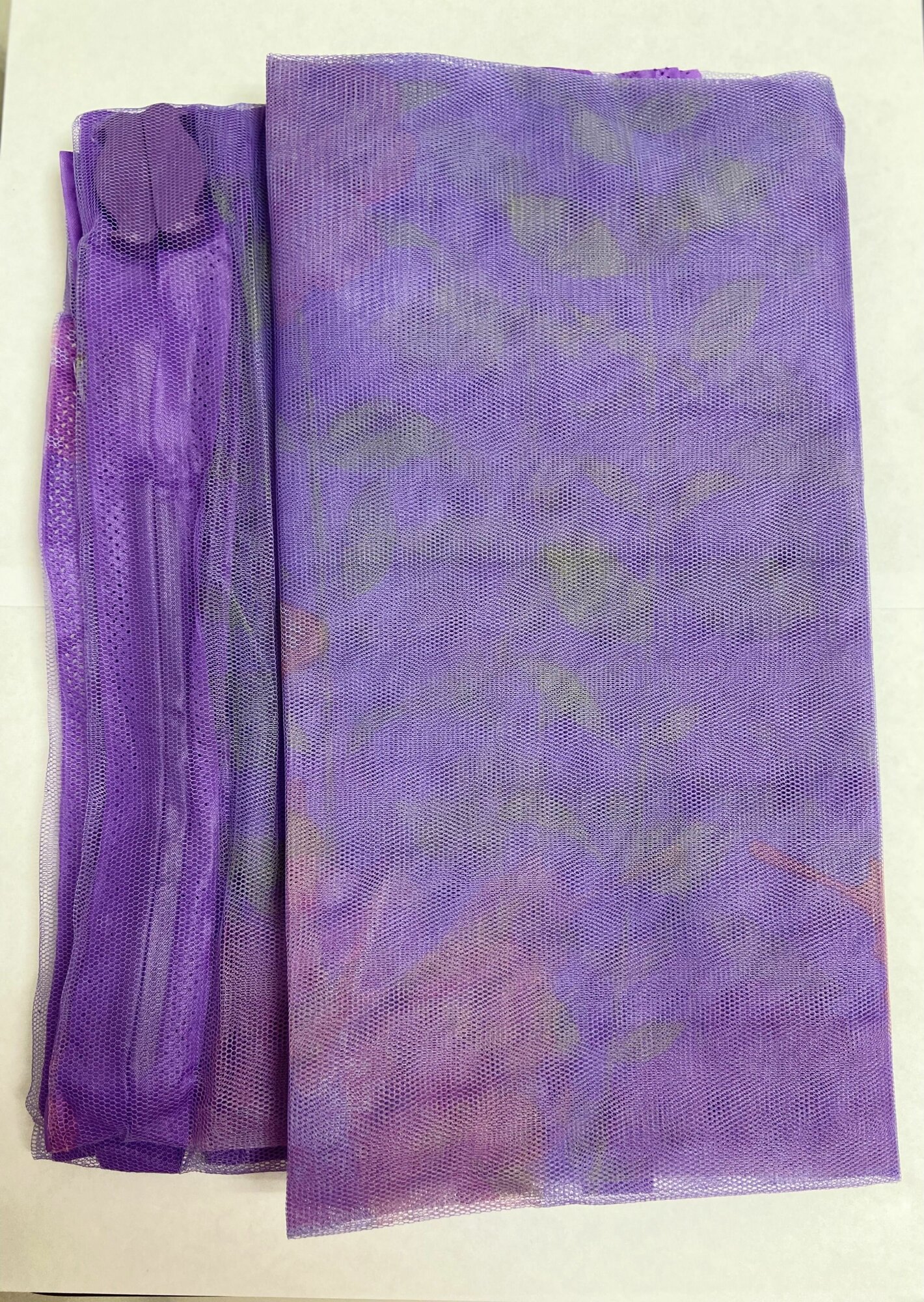 Москитная сетка для двери на магнитах с рисунком фиолетовый 100*210см