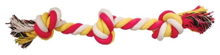 TRIOL Грейфер для собак Верёвка цветная 3 узла /140-150гр/ Цвет: Разноцветный