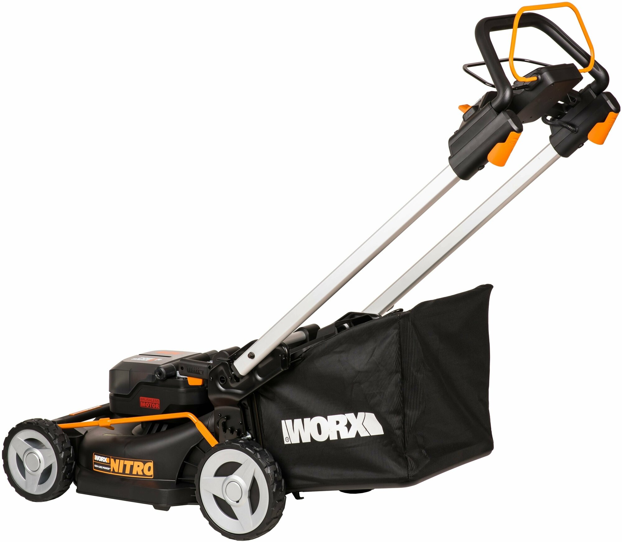 WORX WG749E Газонокосилка аккумуляторная самоходная - фотография № 12