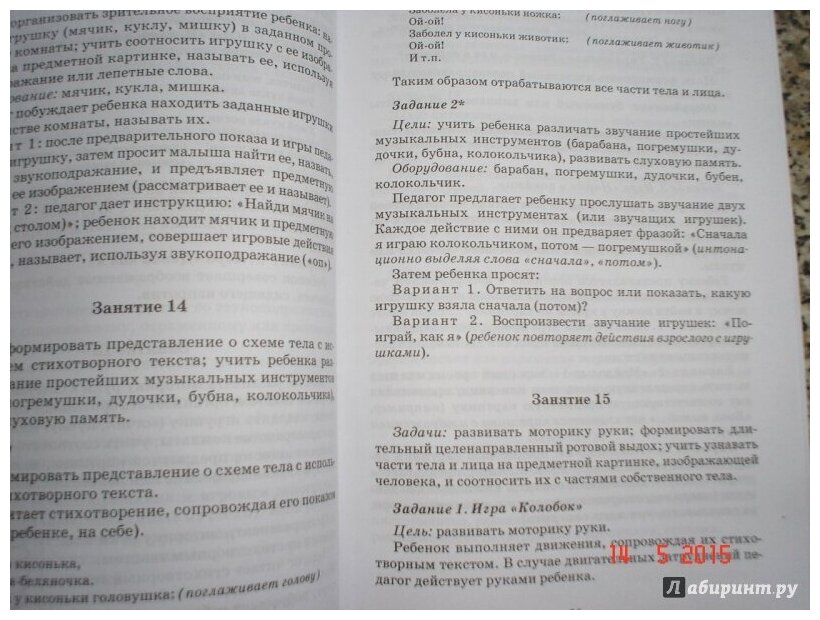 Цикл занятий по развитию речи у детей 1-3 лет с проблемами в развитии - фото №5