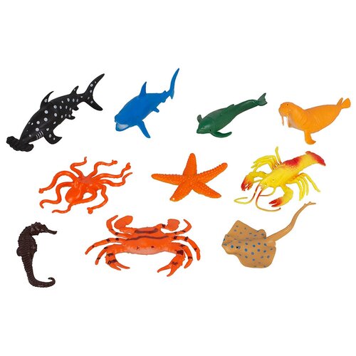Набор фигурок Морские животные 10 штук (661-14) rinzo ринзо набор морские животные 8 штук