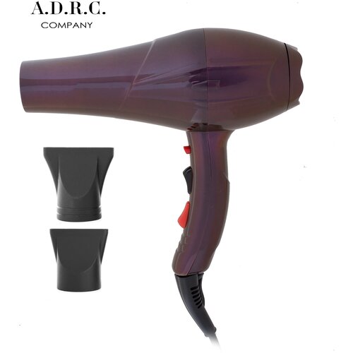 Профессиональный салонный Фен для волосуход за волосамидля укладки и сушки волоснасадка концентраторс функцией ионизациидомашнийфиолетовый 349900₽