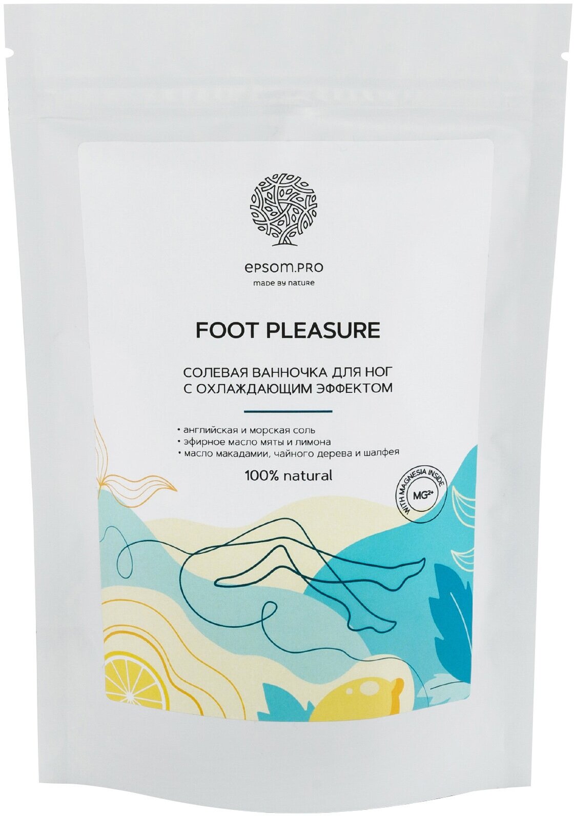 EPSOM.PRO Солевая ванночка для ног Foot Pleasure, 400 г