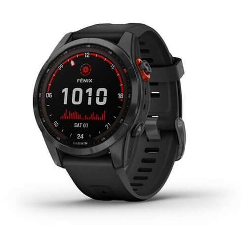 Умные часы Garmin Fenix 7X Solar серый с черным ремешком 51 мм (010-02541-01)