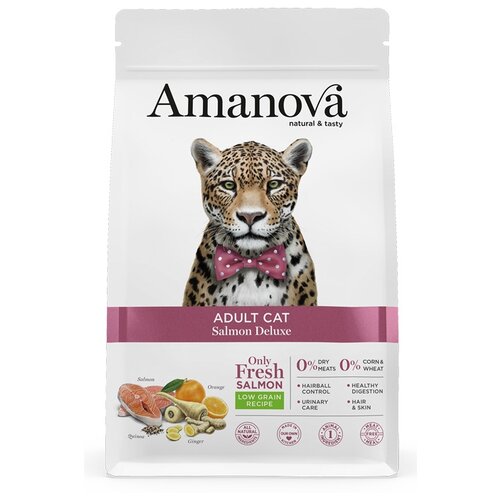 Сухой корм для кошек Amanova Adult, с лососем 6 кг