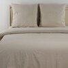 Льняное постельное белье 1,5 спальное Натуральное, наволочки 70х70 - изображение
