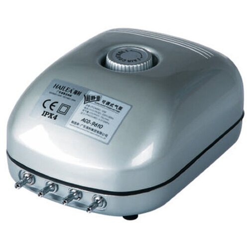 Компрессор для аквариума Hailea ACO-9610 бесшумный с регулятором потока воздуха 355000₽