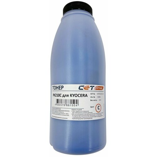 Cet OSP0210C-100 тонер (Kyocera TK-8335C - TK-5160C - TK-5270C - TK-5280C - TK-5290C - T) голубой 100 гр (совместимый)