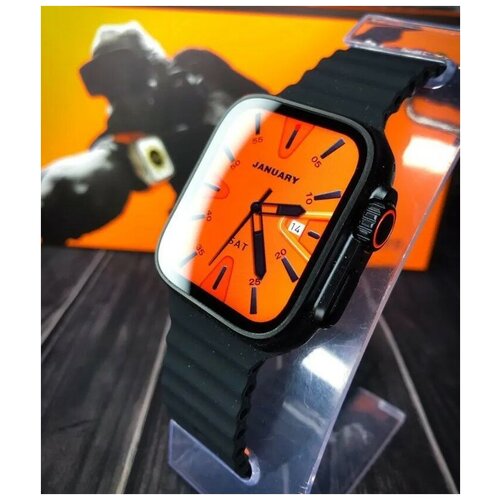 Мужские смарт часы Ultra Watch 49mm Беспроводная зарядка Поддержка GPS-NFC Цвет Черный 279000₽