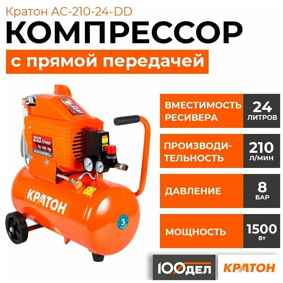 Кратон Компрессор AC-210-24-DD Кратон, 3 01 01 032