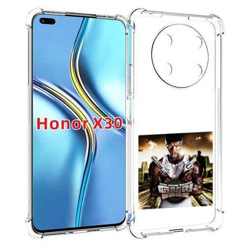 чехол mypads 50 cent candlewick для honor x30 magic4 lite 5g задняя панель накладка бампер Чехол MyPads 50 Cent - Gun Bros для Honor X30 / Magic4 Lite 5G задняя-панель-накладка-бампер