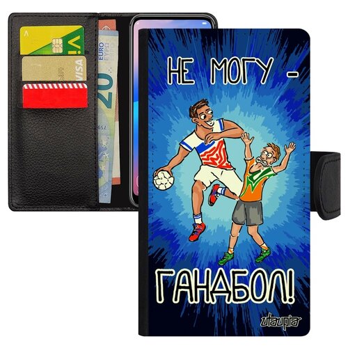 фото Чехол книжка на телефон apple iphone 6 6s plus, "не могу - у меня гандбол!" хэндбол повод utaupia