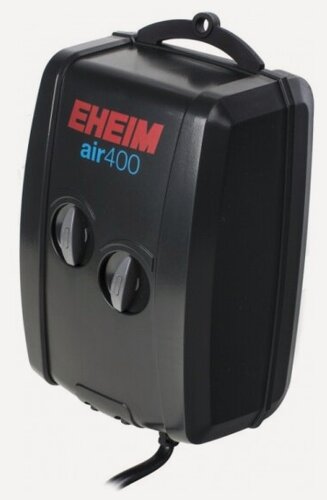 Изображение товара Компрессор Eheim AIR PUMP 400 (400л. ч) (двухканальный с трубкой и распылителем)