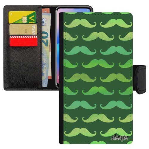 фото Чехол книжка на телефон iphone 8, "усы" имидж месье utaupia