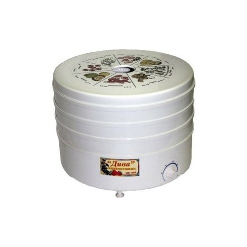 Сушилка для овощей Ротор Дива СШ-007 с 5 прозрачными решетками в цветной упаковке 470400₽