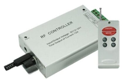 Контроллер аудио для RGB-ленты 12/24В (микрофон AUX цветомузыка радиопульт) Ecola RCM12AESB