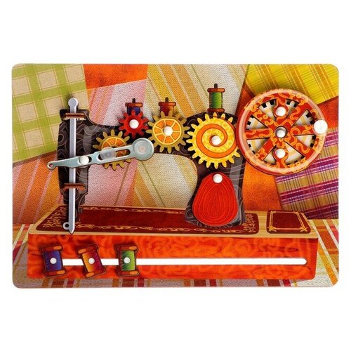 бизиборд обучающая доска швейная машинка 1 набор Бизиборд - обучающая доска Швейная машинка