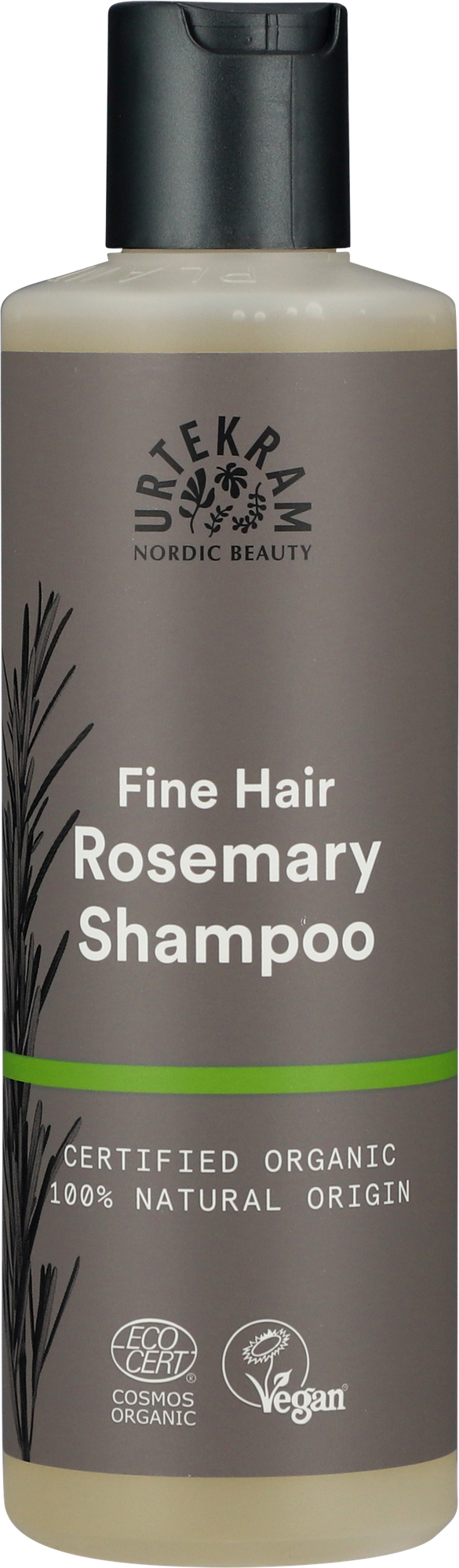 Шампунь для тонких волос "Розмарин", натуральный, Urtekram, 250 мл